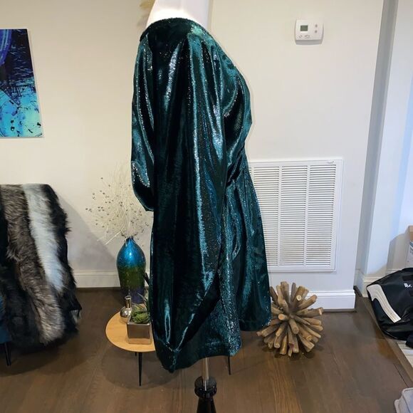 Balmain Kimono Sleeve Velvet Minidress - Picture 5 of 8